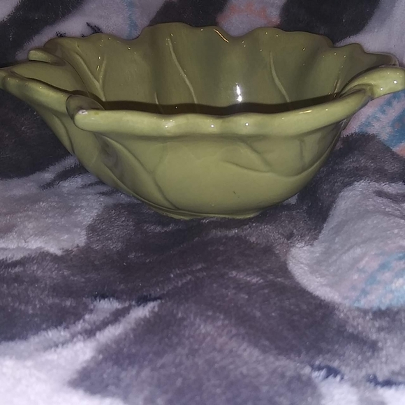 Home green leaf tray dish platter - Picture 2 of 4